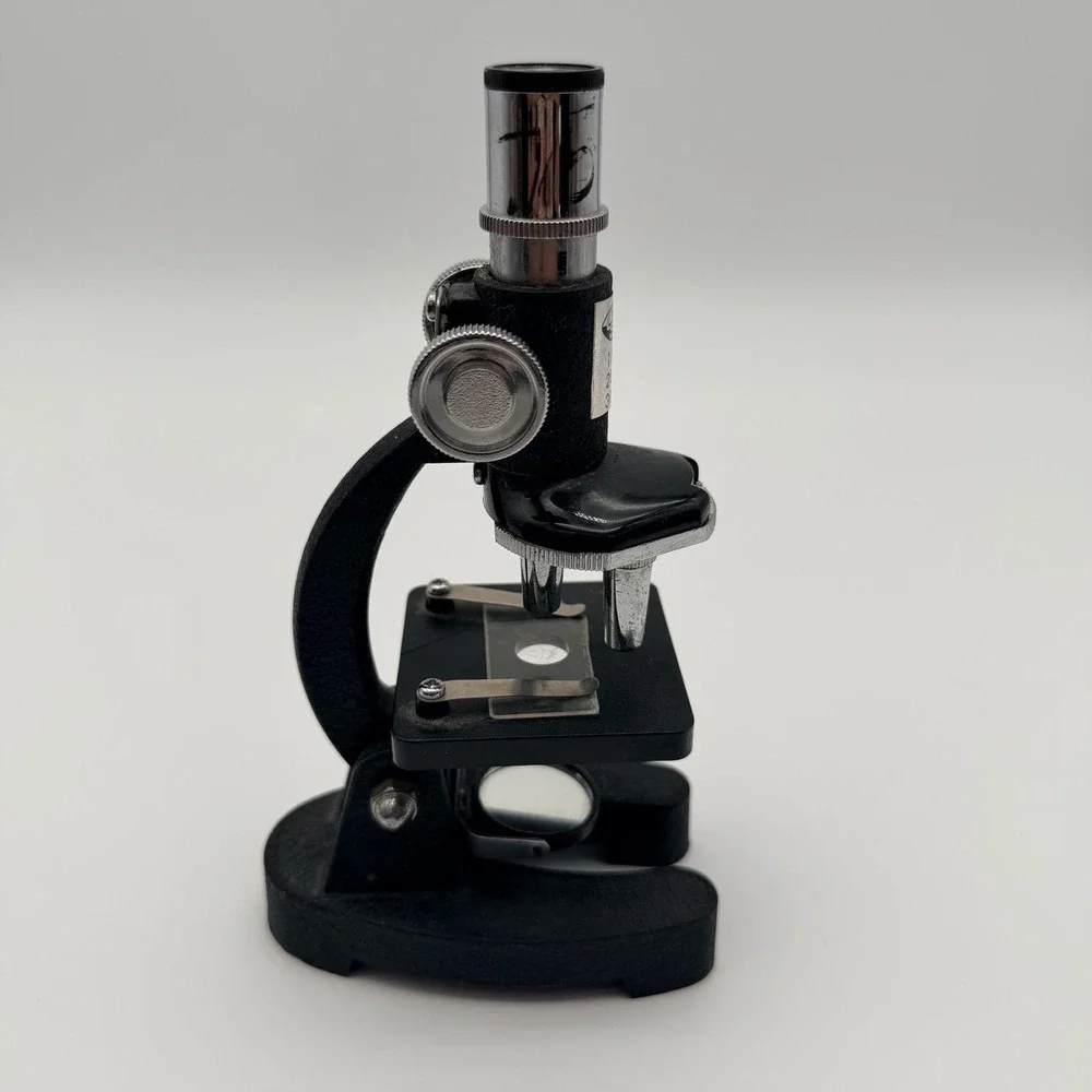 Vintage Creative Science 100x-300x Student Microscope decorative bookshelf displ